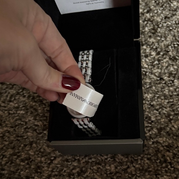 Emporio Armani Women's Silver Bracelet Watch Model AR 1488 - Picture 3 of 7